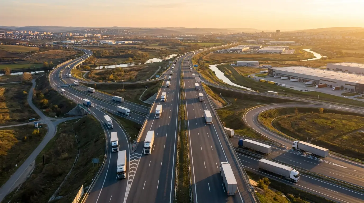 Highway freight logistics network